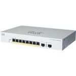 Prepínač Cisco CBS220-8FP-E-2G, 8xGbE RJ45, 2xSFP, bez ventilátora, PoE+, 130W CBS220-8FP-E-2G-UK-RF