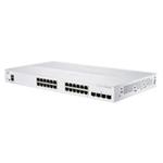 Prepínač Cisco CBS350-24T-4G, 24xGbE RJ45, 4xSFP, bez ventilátora - REFRESH CBS350-24T-4G-UK-RF