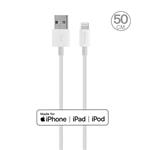 Puro kábel Plain Cable USB-A to Lightning 0.5m - White CAPLT05MTWHI