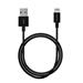 Puro kábel Plain Cable USB-A to Lightning 1m - Black CAPLTBLK