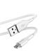 Puro kábel Soft Silicone Cable USB-A to Lightning 1.5m - White PUCAPLTICONWHI