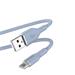 Puro kábel Soft Silicone Cable USB-A to USB-C 1.5m - Light Blue PUUSBCICONLBLUE