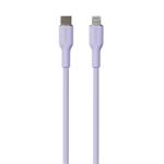 Puro kábel Soft Silicone Cable USB-C to Lightning 1.5m - Lavender PUCAPLTUSBCICONLVD