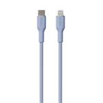 Puro kábel Soft Silicone Cable USB-C to Lightning 1.5m - Light Blue PUCAPLTUSBCICONLBLUE