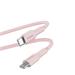 Puro kábel Soft Silicone Cable USB-C to Lightning 1.5m - Pink PUCAPLTUSBCICONROSE