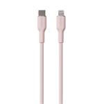 Puro kábel Soft Silicone Cable USB-C to Lightning 1.5m - Pink PUCAPLTUSBCICONROSE