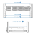 QNAP Rail Kit, support rack-post 126 ~ 415mm for 1U/2U/3U short-depth rackmount QNAP model RAIL-S01