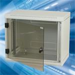 Rack Triton 19" jednodílný 12U/400mm prosklené dveře, šedý RBA-12-AS4-XAX-A1