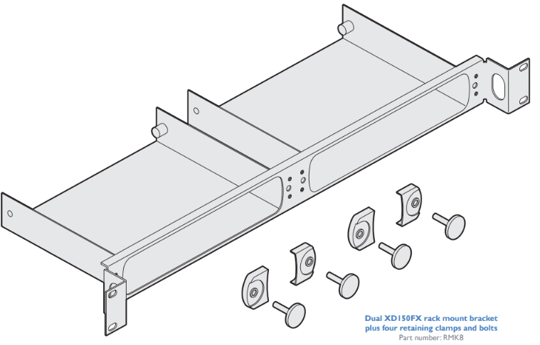 Rackmount kit 1U XD150 RMK8