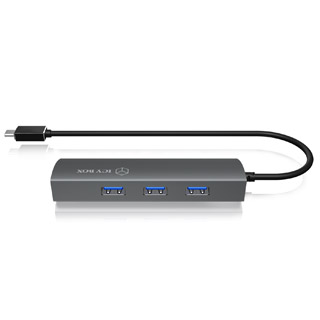 RAIDSONIC HUB USB Type C/3xUSB3.0 + RJ45 IB-HUB1406-C