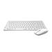 RAPOO klávesnice a myš 9300M, bezdrátová, Multi-Mode Slim Mouse, Ultra-Slim Keyboard, bílá 6940056184740