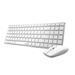 RAPOO klávesnice a myš 9300M, bezdrátová, Multi-Mode Slim Mouse, Ultra-Slim Keyboard, bílá 6940056184740