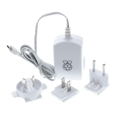 RASPBERRY USB adaptér pre Raspberry Pi 2,5A biely T5875DV