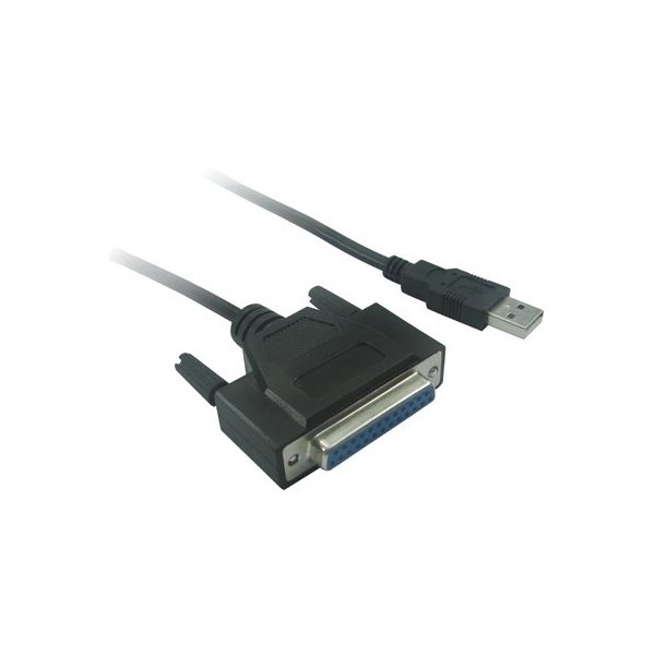 Redukcia (kabel) USB na paralelní port (DB25F) kuprint2