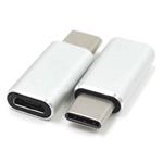 Redukcia USB 3.1 konektor C/male - micro USB konektor B/female stříbrný kur31-06