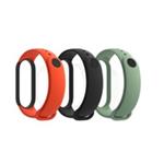 RhinoTech řemínky pro Xiaomi Mi Band 5 (3-pack černá, oranžová, zelená) RTACC227