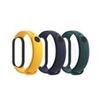 RhinoTech řemínky pro Xiaomi Mi Band 5 (3-pack tmavě modrá, žlutá, zelená) RTACC228