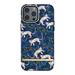 Richmond & Finch kryt Blue Leopard pre iPhone 13 Pro Max - Gold Details 47044