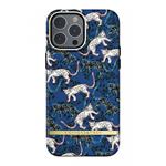 Richmond & Finch kryt Blue Leopard pre iPhone 13 Pro Max - Gold Details 47044