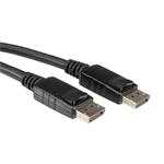 ROLine Kábel DisplayPort M/M 2m, 4K@60Hz UHD v1.2, 21.6Gbit/s, čierny S3691