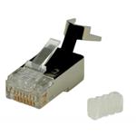 ROLine Konektor 8/8 RJ45, cat6 cat6a cat7, tienený na drôt 10ks/bal AWG22-26 21173063