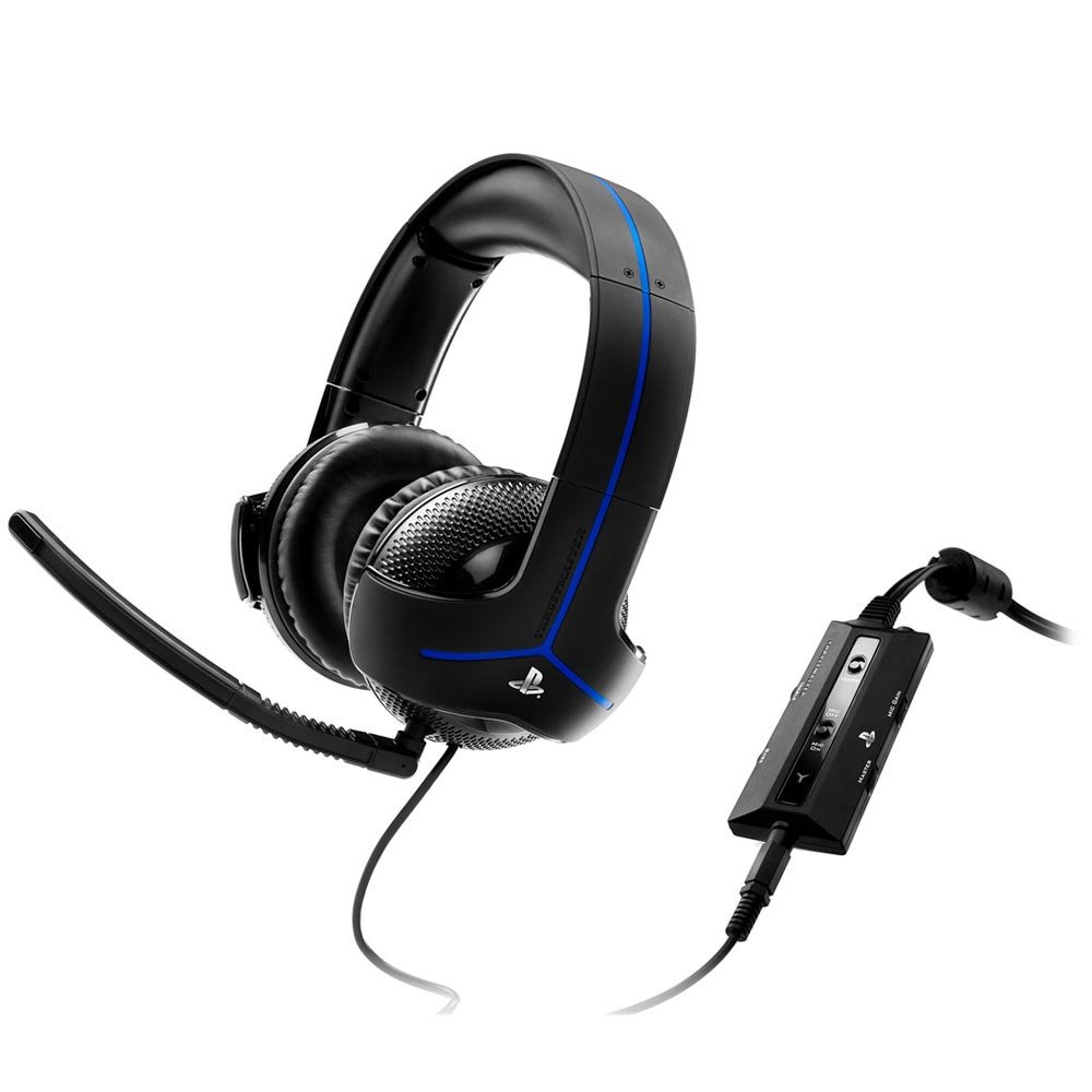 ROZBALENÉ - THRUSTMASTER headset Y-300P/ drátová herní sluchátka + mikrofon/ pro PS4 a PS3 SLUTHR0005V