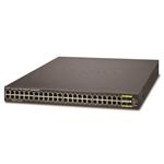 ROZBALENÉ - WGSW-48040HP PoE switch 48x 1000Base-T, 4x 100/1000-SFP(DDM), L3, IPv6, 802.3at 600W - rozb WGSW-48040HP-VYP