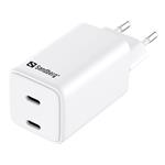 Sandberg AC Charger Dual USB-C PD65W EU 441-56