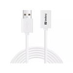 Sandberg kabel USB-A(F) na USB-A(M) 3.0, 2 m, bílá 508-51