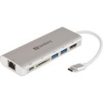 Sandberg USB-C Dock HDMI+LAN+SD+USB, 61W 136-18