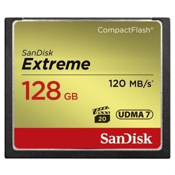 SanDisk CF 128 GB Extreme (120/85 MB/s, VPG20, UDMA7) 124095