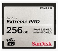 SanDisk Extreme Pro - Paměťová karta flash - 256 GB - CFast 2.0 SDCFSP-256G-G46D