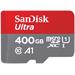 SanDisk Ultra 400GB microSDXC / CL10 Ultra A1 UHS-I U1 / Rychlost až 120MB/s / vč. adaptéru SDSQUA4-400G-GN6MA