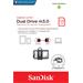 SanDisk Ultra Dual - Jednotka USB flash - 128 GB - USB 3.0 / micro USB SDDD3-128G-G46