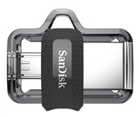 SanDisk Ultra Dual M3.0 - Jednotka USB flash - 256 GB - USB 3.0 / micro USB SDDD3-256G-G46