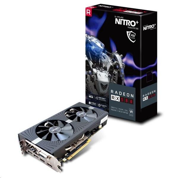 Sapphire NITRO+ Radeon RX 580 4GB/256-bit GDDR5 (predaj len v akciovom balíku s CPU AMD Ryzen) 11265-31-20G