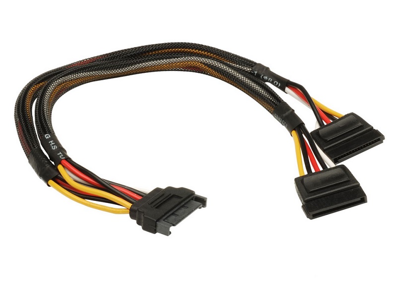 SATA napájecí rozdvojka 15pin Sata(M) na 2xSata(F) AK-CBPW05-30