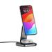 Satechi 2-in-1 Foldable Qi2 Wireless Charging Stand - Space Gray ST-Q21FM