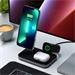 Satechi 3-in-1 Magnetic Wireless Charging Stand - Space Gray ST-WMCS3M