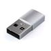 Satechi adaptér USB 3.0 to USB-C - Silver Aluminium ST-TAUCS