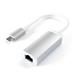 Satechi adaptér USB-C to Gigabit Ethernet - Silver Aluminium ST-TCENS