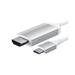 Satechi kábel USB-C to HDMI 2.0 Ultra HD 4K 60Hz, 1.8 m - Silver ST-CHDMIS