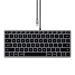 Satechi klávesnica Slim W1 Wired Backlit Keyboard - Space Gray ST-UCSW1M