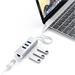 Satechi USB-C 3 USB 3.0 Port Hub & Ethernet Port - Silver Aluminium ST-TC2N1USB31AS