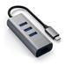 Satechi USB-C 3 USB 3.0 Port Hub & Ethernet Port - Space Gray Aluminium ST-TC2N1USB31AM