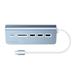 Satechi USB-C Hub & Card Reader - Blue Aluminium ST-TCHCRB