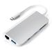 Satechi USB-C Multimedia adapter - Silver Aluminium ST-TCMM8PAS