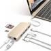 Satechi USB-C Multiport adaptér 4K 8ports - Gold Aluminium ST-TCMAG