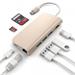 Satechi USB-C Multiport adaptér 4K 8ports - Gold Aluminium ST-TCMAG