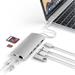 Satechi USB-C Multiport adaptér 4K 8ports V2 - Silver Aluminium ST-TCMA2S